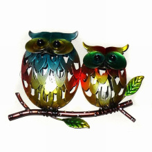 Mother′s Day Gift Metal Owl Wall Art Decoration